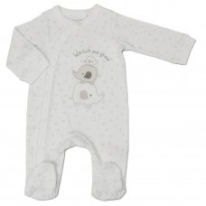 H03608: Baby "Watch Me Grow" Cotton Sleepsuit (NB-3 Months)